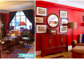 Greenwich Village Dining Room Reorganization Before and After