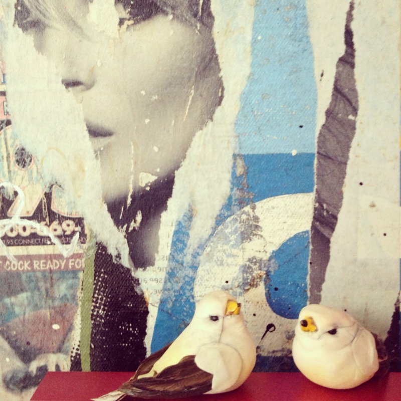 greg-gossel-painting-chinatown-birds-display
