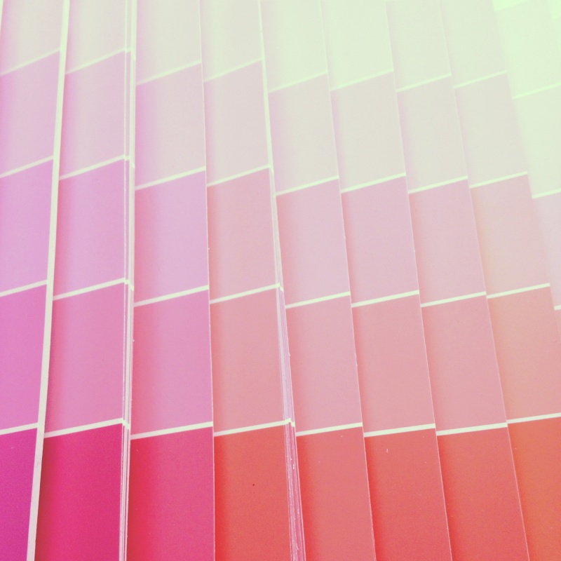 Pink on sale paint swatches